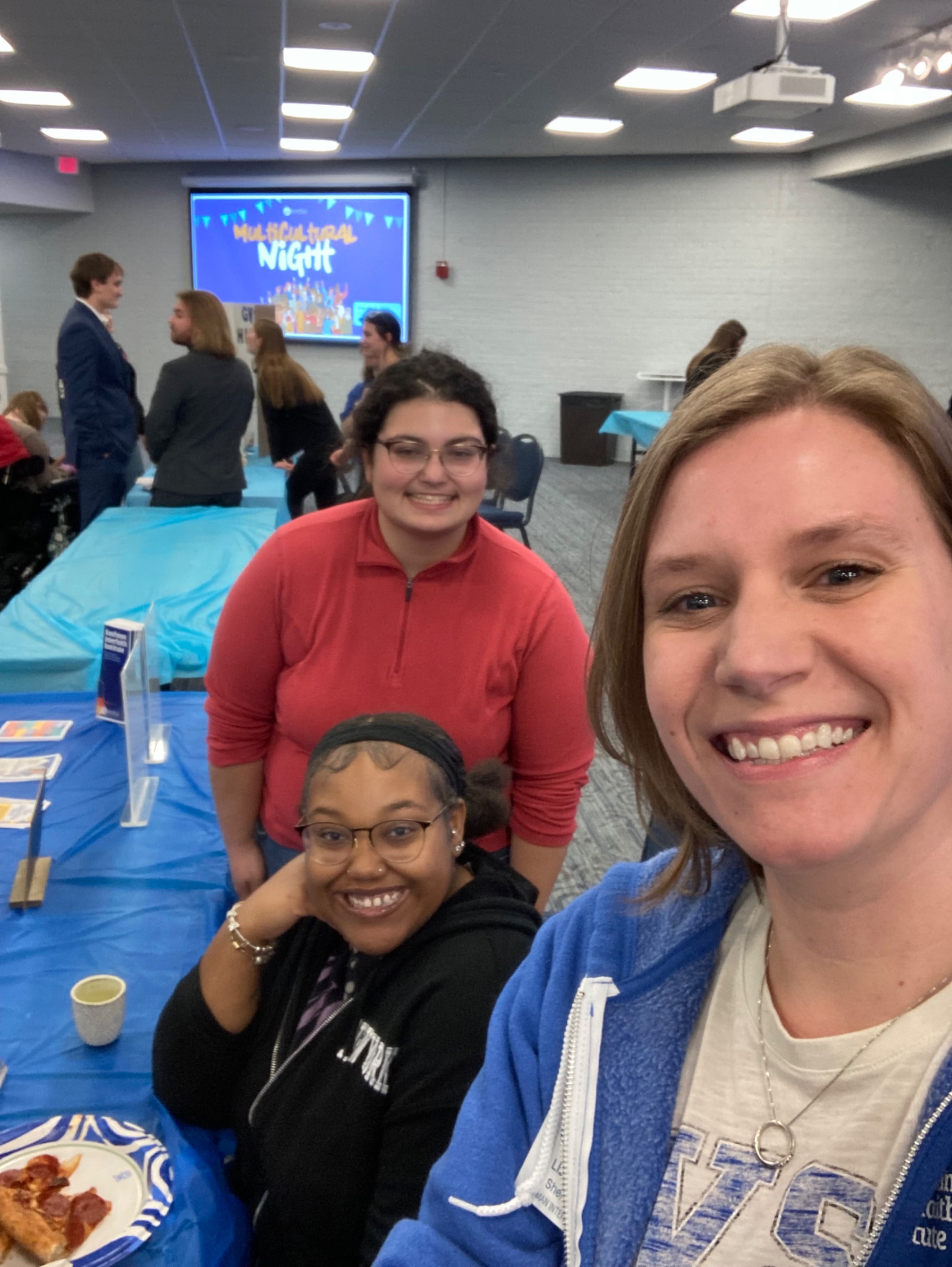 Three people in a selfie